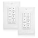 Maxxima 1875 Watt 7 Button Countdown Timer Switch Maximum 60 Minutes Delay, 1/2 HP Perfect for Bathroom Exhaust Fans, Wall Plate included (2 Pack)