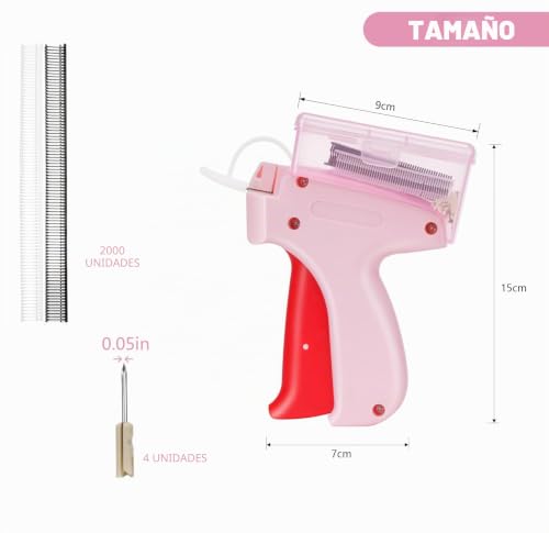 Miniatura 7 de Oumuik Dispositivo De Fijación De Ropa, Dispositivo De Fijación Rápida Para Ropa, Mini Pistola De Puntada Stitchy, Fijador Rápido De Ropa Stitchy, Pistola De Etiquetas Para Ropa Con 5 Agujas Y Caja De