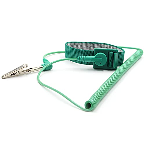 Anti Static Wrist Strap with grounding Wire ESD Anti Static Wristband Adjustable Coiled Cord Anti Shock Wristband (1)