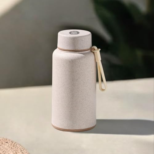 Image of Eha Earth Friendly Hydralife Water Bottle for Office & Schools | 400 ml Stainless Steel Water Bottle for Kids & Adults Made with Rice Husk | Bottle for Men, Women | Leak Proof | 1 Unit