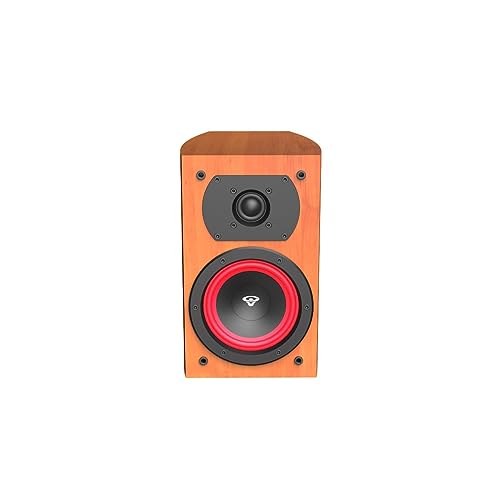 Image of CERWIN-VEGA! Home Audio LA14C 4 inch 110 Watts 2-Way Bookshelf Speakers (Cognac)