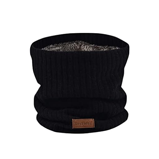 NovForth Bufanda Mujer Hombre Invierno Bufanda Tubular Unisex con Doble Cara de Punto y Forro Felpado Calentador de Cuello Engrosado y Elástico para Ciclismo Cold Weather | Ya disponible en tu tienda friki favorita! En mundofriki.es!