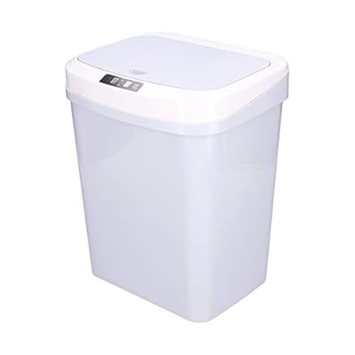Intelligent Waste Bin 15L Automatic Infrared Induction Electric Composter for Kitchen, Smart Compost Bin with Lid for Bedroom, Bathroom, Kitchen
