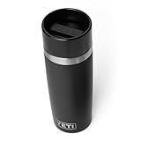 YETI Rambler 16 oz Travel Bottle, Stainless Steel, Vacuum Insulated with Leakproof Commuter Cap, Black
