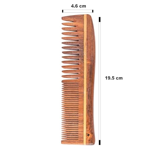 Peine de Madera Natural de Neem TECHSUPREME miniatura 5