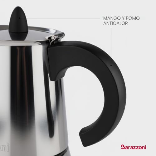 Cafetera de acero inoxidable Barazzoni La Caffettiera para desayunos perfectos en familia 6