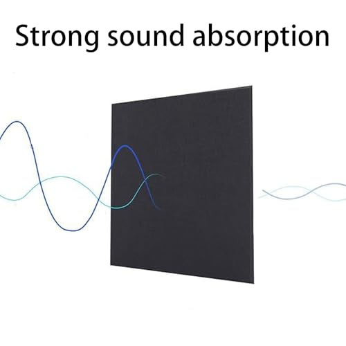 Paneles de absorción acústica autoadhesivos, panel de insonorización de alta densidad para paredes, ideal para estudios de grabación, salas de juegos y oficinas miniatura 3