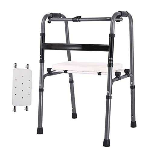 Déambulateur pliable avec siège et aide à la mobilité légère - 2