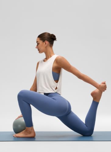 Image of CRZ YOGA Pima Cotton Dropped Armhole Tank | Workout, Naturally Soft, Loose Fit, Crop, Crewneck, Knotted Sides, Sleeveless Tops for Women