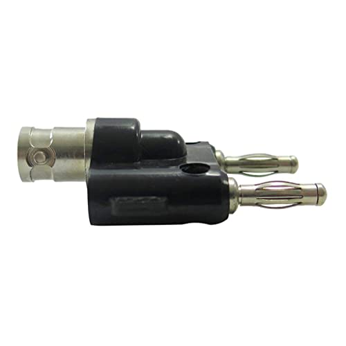 Image of Adapter BNC Female Jack to Two Dual 4mm Banana Binding Male Connector