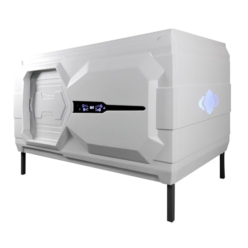 Tadeko Smart Sleep Pod Capsule Bed, Private Sleeping Capsule, Nap Pod with LED Ambient Lighting, Ventilation & Privacy Door, for Home, Office & Airport W87” D50” H60”