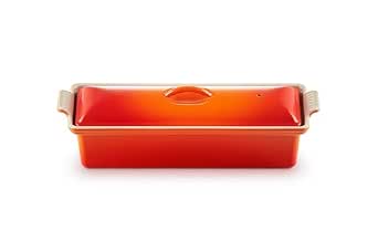 Le Creuset Enameled Cast Iron Pâté Terrine 2qt in Flame color