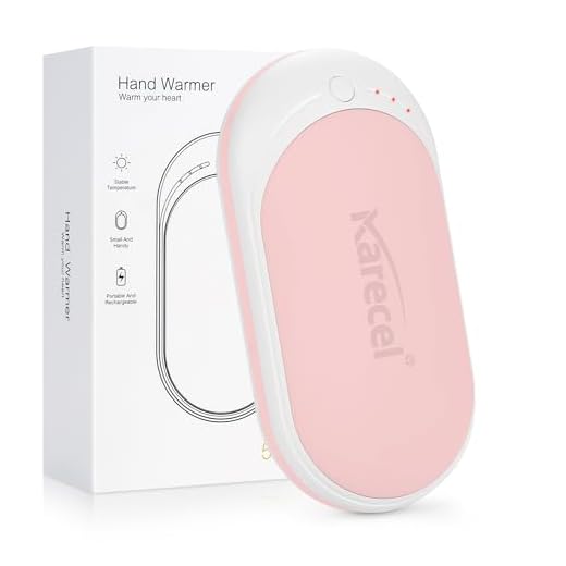 KARECEL Hand Warmers Rechargeable, USB Hand Warmer Reusable 5200mAh Powerbank Portable Heater Battery Hot Pocket Warmer Electric Handwarmers, Great Gifts for Men and Women in Cold Wether Winter