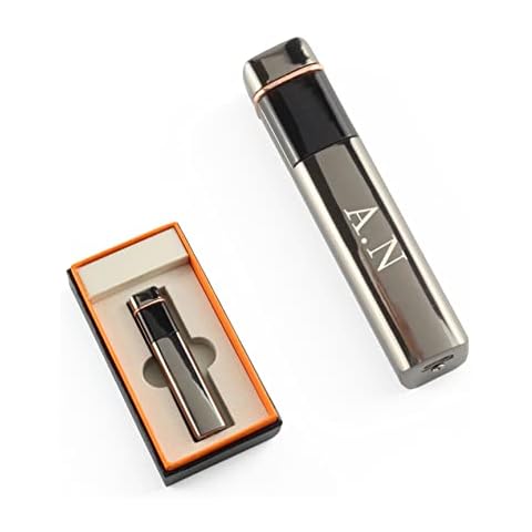 Personalised Engraved Slim Black Electric Lighter Cover