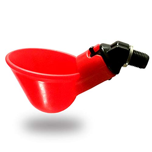 Xueliee 10 Stks Automatische Chicke Drinkers - Opknoping Cup Drinken Fonteinen Vogels Water Bowl Drinker Cups voor Achtertuin Kip Flock Automatische Pluimvee Watering