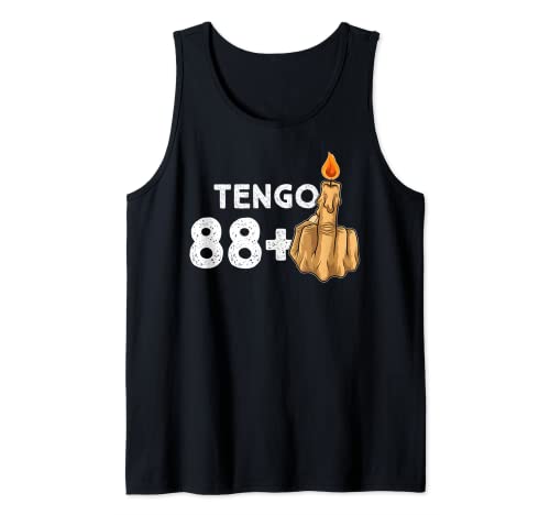 88+1 Dedo Medio Vela De Cumpleaños Para El 89º Cumpleaños Camiseta sin Mangas