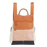 Mochila de Couro Legítimo Modelo Malu Resistente Confortável Modelo Tons Terrosos