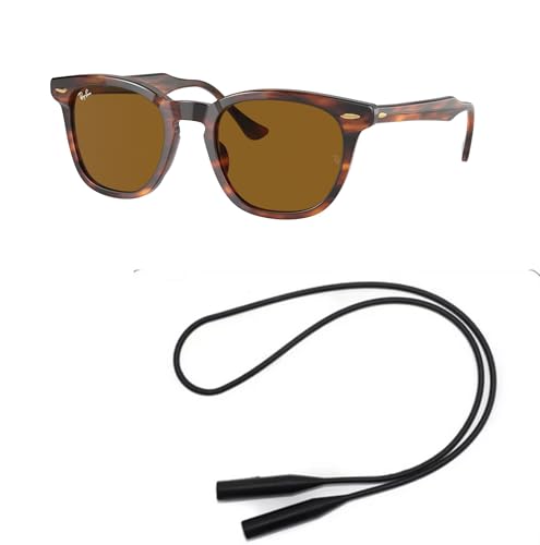 Ray-Ban RB2298 Sunglasses Bundle: RB 2298 HAWKEYE 954/33 Hawkeye Striped Havana Brown and Universal Anti-slip Silicone Leash2