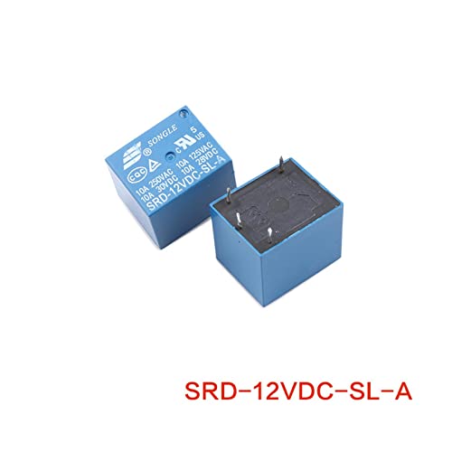 Mini relais de puissance PCB 12V 4 pins commande SPDT SRD-12VDC-SL-A pack 10 - 2