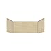 Transolid X4862-96 X4862-96 34" x 48" Shower Wall Extension Panels in Almond Sky