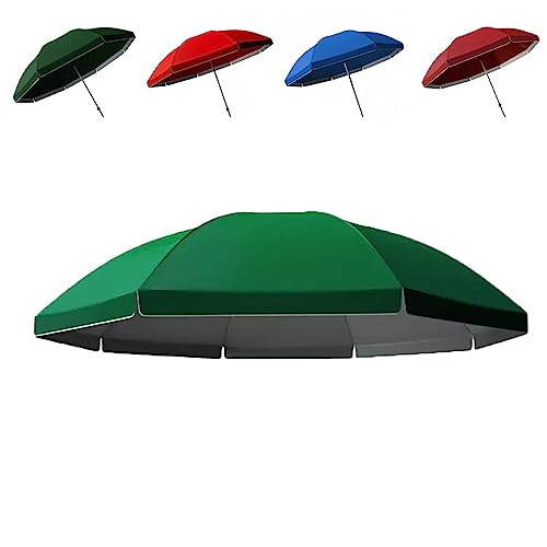 Toldo de repuesto para sombrilla redonda de 180 a 300 cm con doble capa ventilada