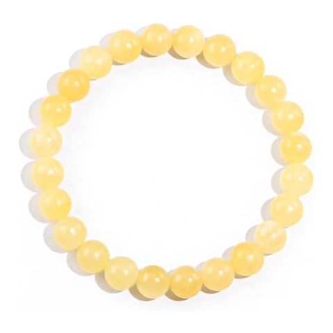 Ouubuuy Yellow Jade Healing Crystal Bracelet Cover