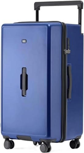 Travel Suitcase High Capacity Luggage Thickened Zipper Wide Trolley Carry On Wide Trolley Wear-resistant Durable(28inch)