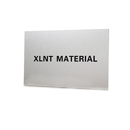 Image of XLNT TECH Engraving Blank Materials ABS Double Color Plastic Sheet, Matte Silver /Black (7 inch x 11 inch x .040 inch, 12 Pieces) for Interior Signs, Badges.