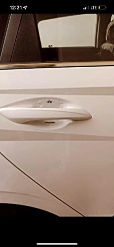 Image of 3D Gel Finish Car Door Transparent Handle Cup Scratch Guard Sticker Universal for Specific Brand (Pack of 4) (MRDRVAR) (HYUDA1) |Gel type