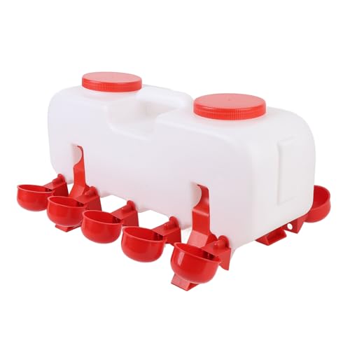 Abbeveratoio Automatico per Polli Alimentatore d'Acqua per Anatre Autoriempiente Efficiente per Oche, Robusto Distributore d'Acqua in ABS per Allevamento di Pollame - immagine 3