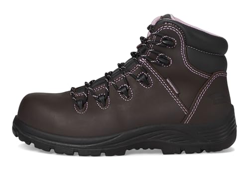 Image of Avenger Work Boots Framer CT for Women - Leather Upper - Textile Lining - PU Insole - Lenzi Plate Brown 4 D - Wide