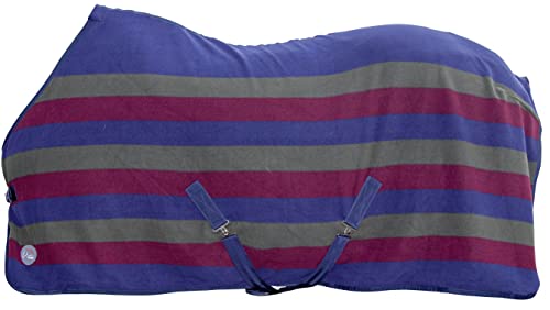 Couverture pour cheval HKM respirante et résistante bleu foncé 165