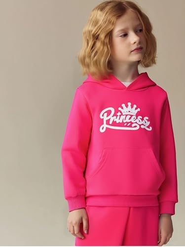 Image of Kid Toddler Girls Clothes Cartoon Pattern Print Sweatshirt Hoodie Sports Pants 2PC Girl Fall Winter Clothing Set