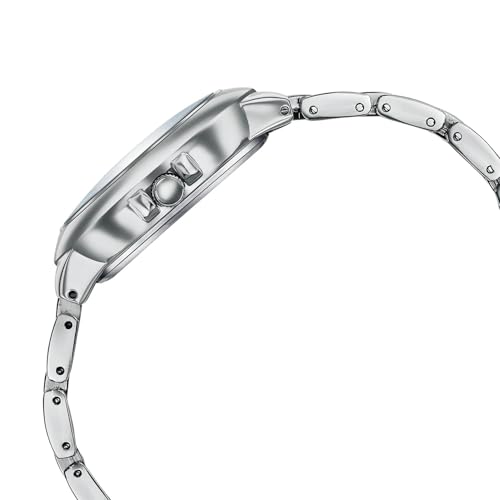 Image of Sonata Poze 8 Quartz Analog with Blue Dial Silver Alloy Strap Watch for Women - SP80158SM01W
