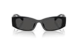 Michael Kors MK2243U Rhodes Universal Fit Sunglasses, Black/Dark Grey Solid, 52 mm