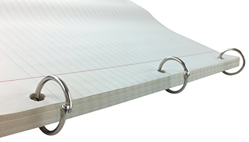 Image of Clipco Book Rings Small 1-Inch Nickel Plated Metal (100-Pack)