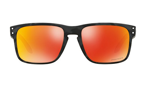Oakley Holbrook Sunglasses Black Camo with Prizm Ruby Lens 57mm OO9102-E9552