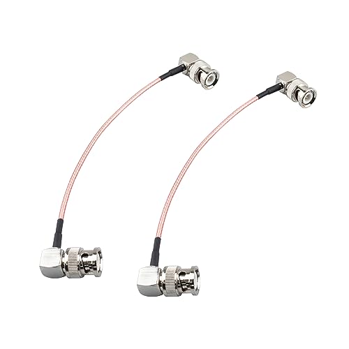 urcianow BNC macho de ángulo recto a 90 grados BNC macho de 6 pulgadas BNC cable coaxial RG316 conector...