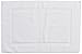 Amazon Basics Banded Bathroom Bath Rug Mat - 20 x 31 Inch, White
