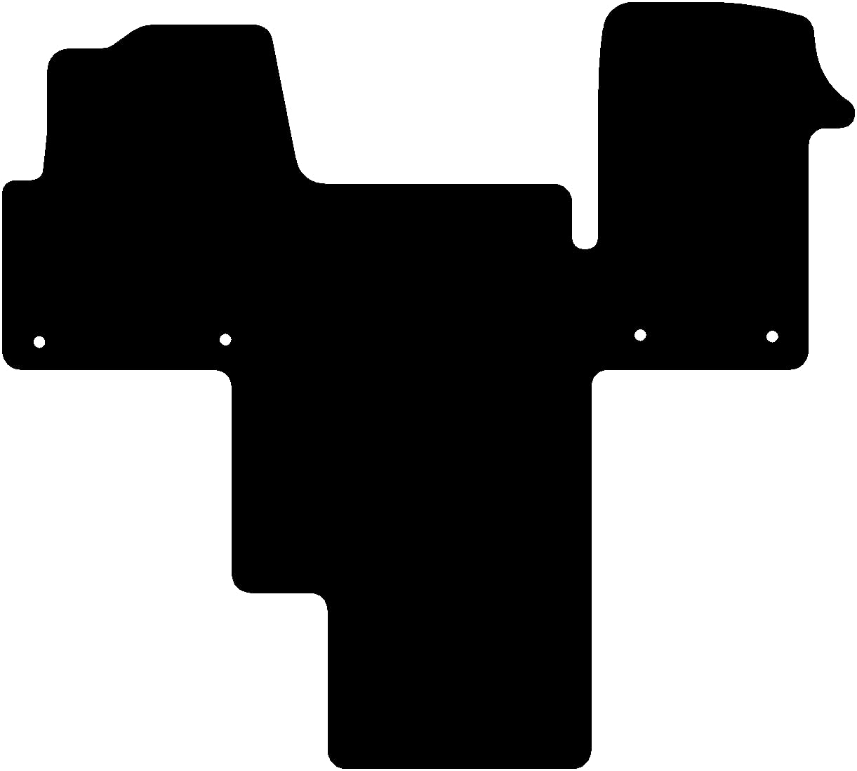 Alfombrillas adecuadas para Renault Master 3 2010-2024 Versión: Master | Autocaravana (Variación 1) | Calidad: Basic