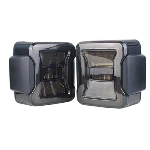 Piloto Posterior Luces Traseras LED Conjunto Luces Traseras Luces Freno Luces Marcha Atrás Luces Circulación Diurna Para Jeep Para Wrangler JK 07-18 Faros Traseros(USA Version Black)