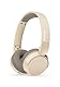 PHILIPS TAH3209BG Leichter ohraufliegender kabelloser Bluetooth-Kopfhörer mit passiver Geräuschisolierung – 25 Stunden Spielzeit, deutliche Anrufe, dynamischer Bass, 2 Stunden USB-C-Laden – Beige