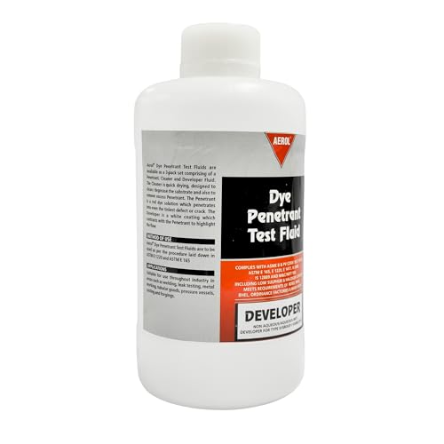 Image of Aerol Dye Penetrant Test (DPT) Developer Fluid (1 Litre) | Non Aqueous Wet Developer for Flaw Detection | CFC Free Non Corrosive Inspection Fluid