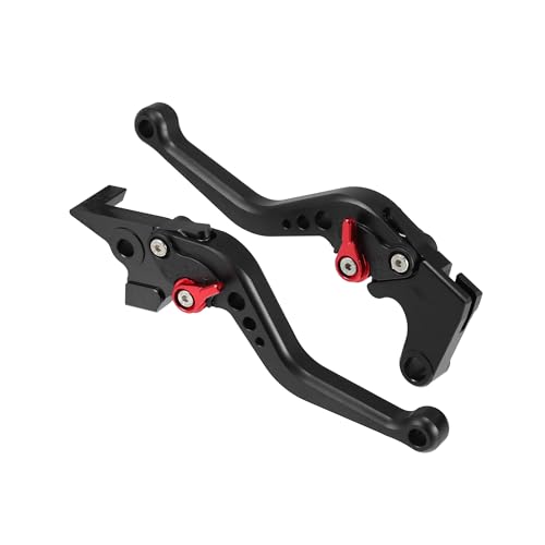 Hihaha 1 Pair Motorcycle Brake Clutch Levers CNC for Yamaha FZ6 Fazer Black Durable Material