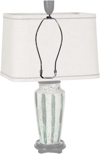 Image of B&P Lamp 8-1 /2 Inch Heavy Duty Lamp Shade Harp Holder for Table and Floor Lamps, Polished Nickel Finish