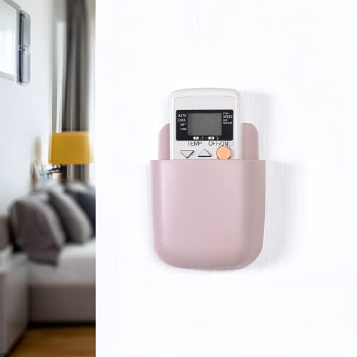 Oblivion 4 Piece Wall Mounted Storage Case with Mobile Phone Charging Port Plug Holder | Plastic Tv Ac Remote Holder (Multicolor) 6 31k rpuwDKL