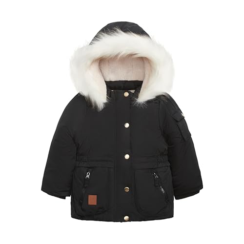 Image of LONDON FOG Girls' Heavyweight Utility Parka With Cozy Trim Hood