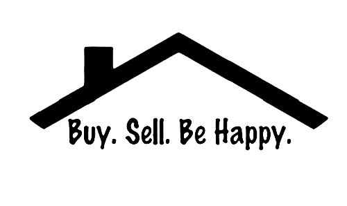 Legacy Innovations Buy Sell Be Happy Realtor LLI | Decal Vinyl Sticker | Cars Trucks Vans Walls Laptop | Black | 5.5 x 2.2 in | LLI2166