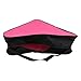Large Capacity Roller Skate Bag & Ice Skate Bag for Adult Skates – Oxford Cloth Storage Bag with Adjustable Shoulder Strap, Foldable and for Easy-Clean, 43x38x20 cm(Black Pink)