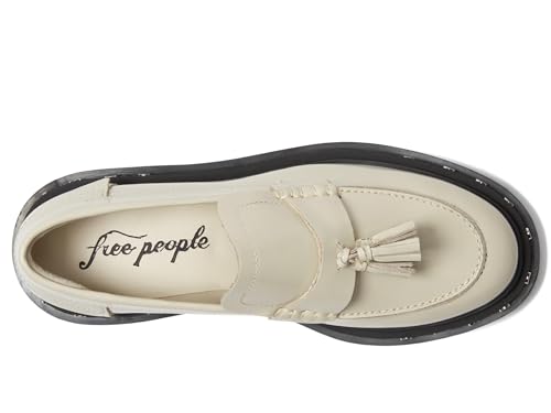 Image of Free People Teagan Tassel Loafers for Women - Sleek Leather Upper - Lugged Platform Sole - Synthetic Outsole
